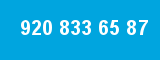 920 833 65 87